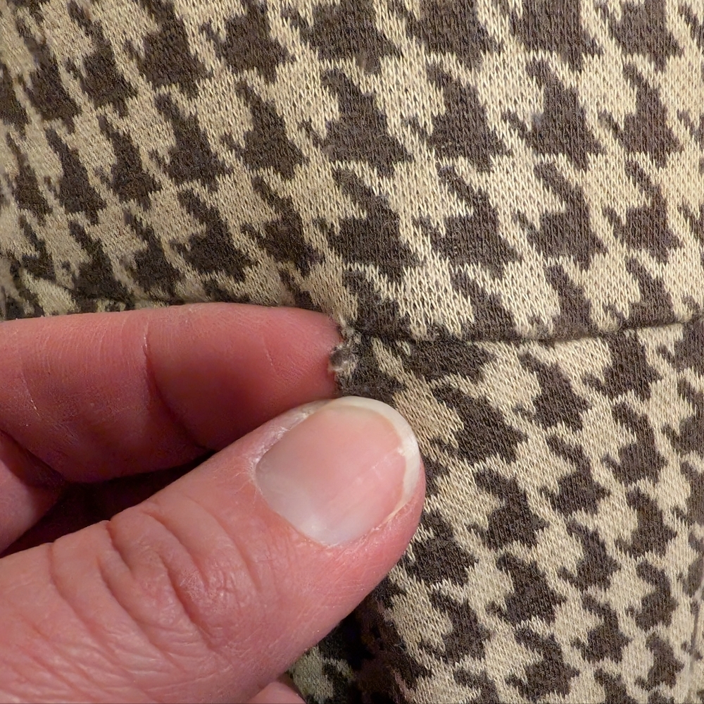 Banana Republic Brown And Tan Houndstooth Checkered Dress, Size M, EUC! - Picture 3 of 5